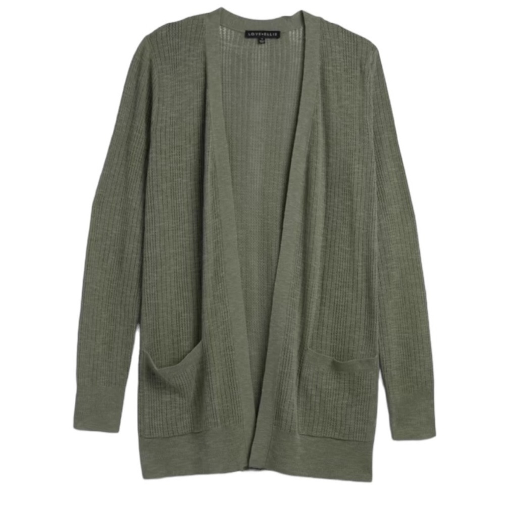 🆕Love Ellie “Luna” Lightweight Ribbed Cardigan, Size S